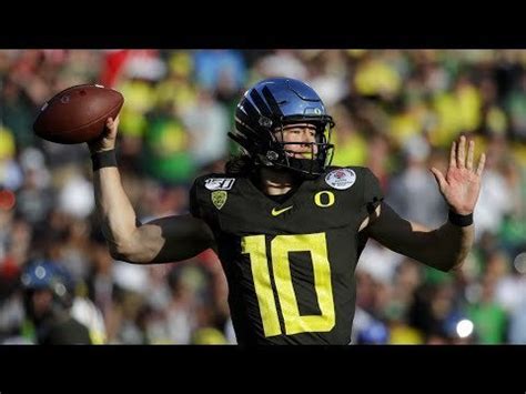 Justin Herbert Rose Bowl Highlights : ducks