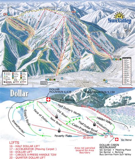 Sun Valley Ski Resort Trail Map