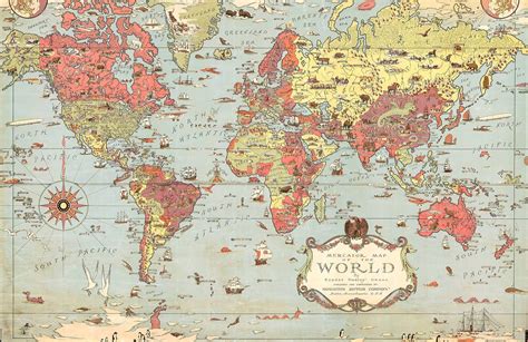 Vintage World Map Wallpapers - Top Free Vintage World Map Backgrounds - WallpaperAccess
