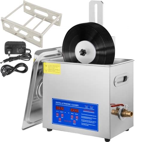 6L Ultrasonic Vinyl Record Cleaning Machine Complete kit W/ Drying Rack | VEVOR US