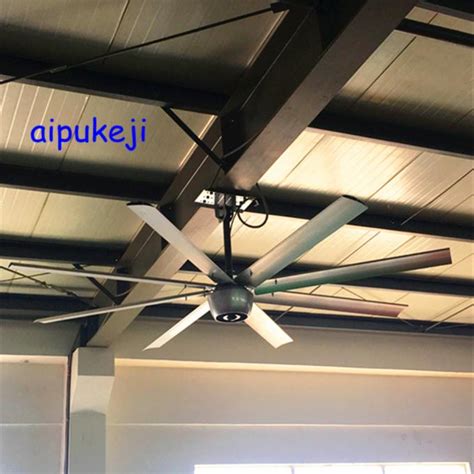 Aluminum Long Blade Ceiling Fan , 10 FT 3000mm Brushless DC Ceiling Fan