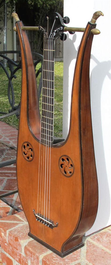 c.1800 Lyre Guitar FOR SALE at Harp Guitar Music