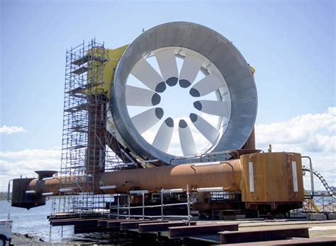 Massive new tidal turbine has been deployed on the coast of Nova Scotia and now produces ...