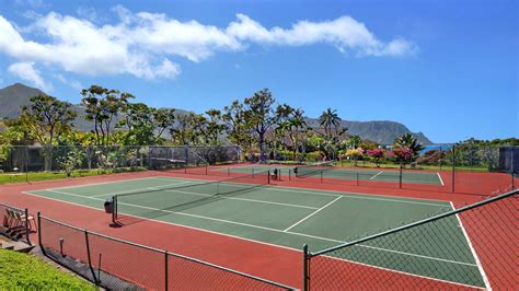 Tennis Courts at Kauai Resorts and Public Parks