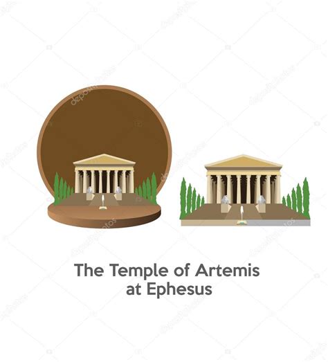 Temple of Artemis at Ephesus world wonder Stock Illustration by ©Sky-Designs #123717884