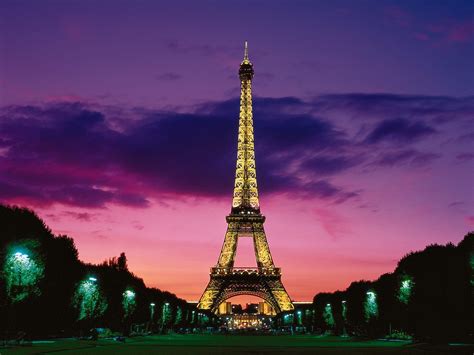 Eiffel Tower at Night Paris France Wallpapers | HD Wallpapers | ID #6019