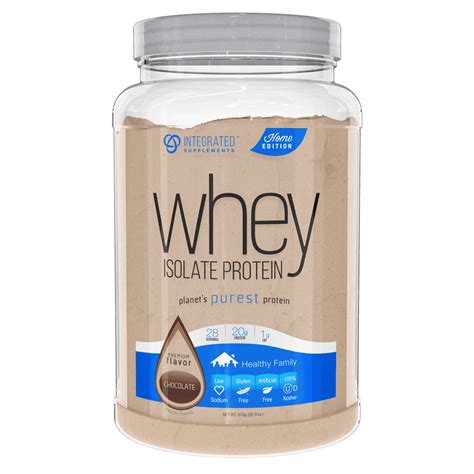 Integrated Supplements Whey Isolate Protein Powder, Chocolate, 20g ...