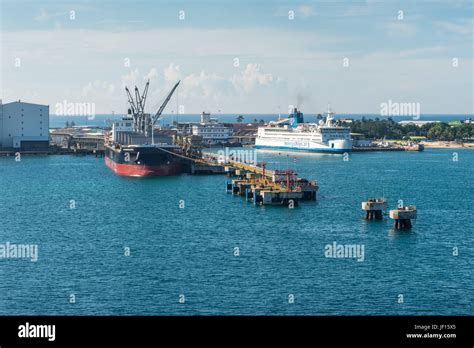 Toamasina, Madagascar - December 22, 2017: Ships in the port of ...