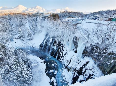 Shirahige falls, Hokkaido. Stumbled across this thermal waterfall on my winter travels through ...