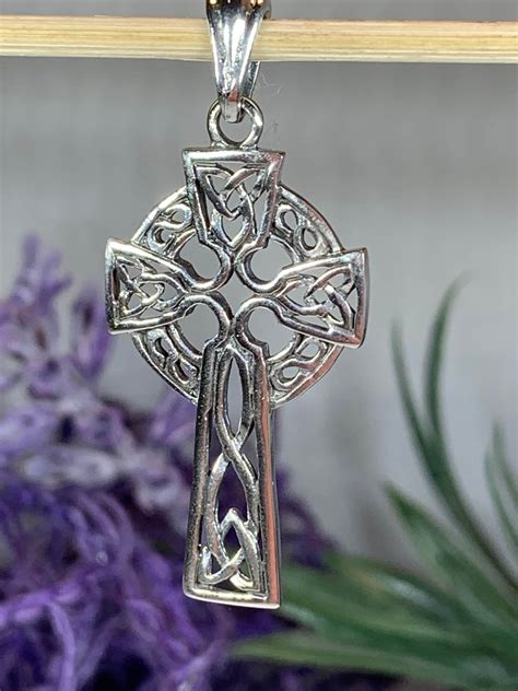 Celtic Cross Necklace, Irish Jewelry, Celtic Jewelry, Trinity Knot, Mom ...