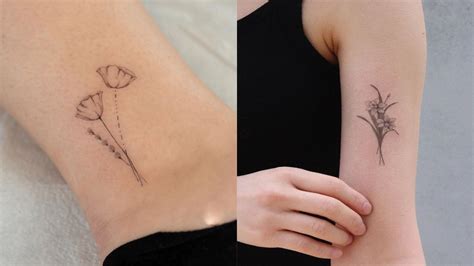 12 Birth Flower Tattoo Designs for Your Next Dainty Ink