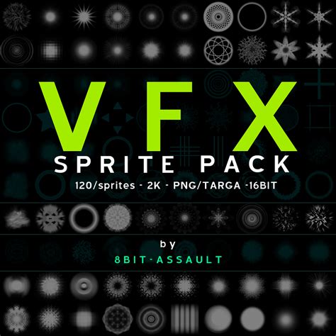 VFX: Sprite Pack - 120 Sprites - 2K - 16bit - TARGA / PNG