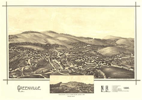 Historic Map - Greenville, NH - 1886 | World Maps Online