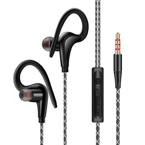 In-Ear Wired Sport Running Earphone Earbuds Over Ear Hook Headphone 3 ...