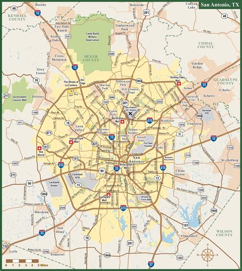 Printable San Antonio Zip Code Map