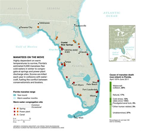 Manatee Invasion! – National Geographic Education Blog - Map Of Natural ...