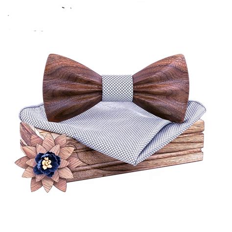 Wooden Floral Bow Tie | Muduh Collection