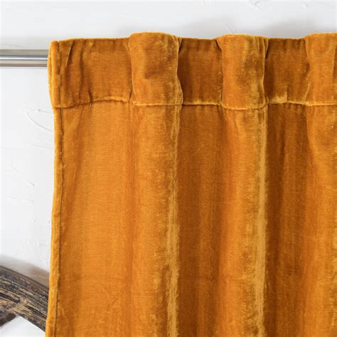 Luxury Gold Velvet Curtain Window and Divider Curtain | Etsy