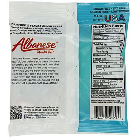 Sweet Gourmet SweetGourmet Albanese Sugar Free 12 Flavor Gummi Bears