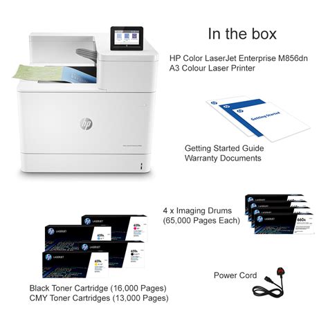 HP Color LaserJet Enterprise M856dn A3 Colour Laser Printer - T3U51A