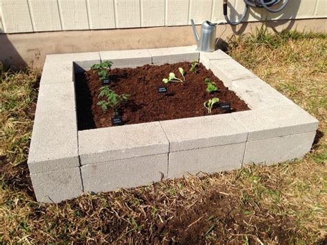 DIY Cinder Block Raised Garden Bed - Fab Everyday