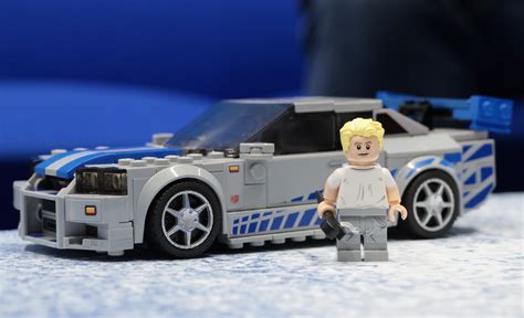 LEGO 2 Fast 2 Furious Nissan Skyline GT-R R34 with Paul Walker, fast and furious lego - okgo.net