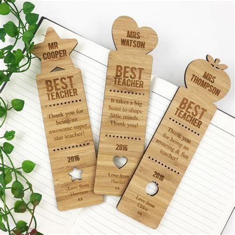 Best teacher personalised bookmark (3 designs available) | hardtofind ...