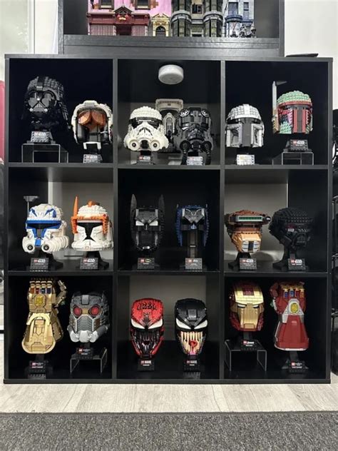 Here's what a complete LEGO helmet collection looks like