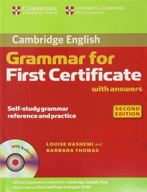 Cambridge Grammar for First Certificate with Answers and Audio CD ...