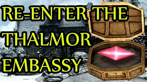 Skyrim GLITCH Re-enter Thalmor Embassy for missing Barenziah Stone ...