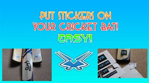 Re-Brand Your Cricket Bat With CUSTOM STICKERS! EASY! - YouTube