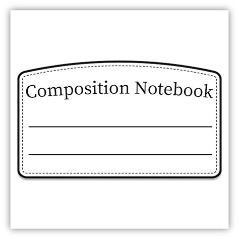 Premium Vector | Composition Notebook Label Tags And Notebook Label Icon