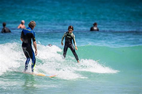 Surfing Trigg Beach, WA