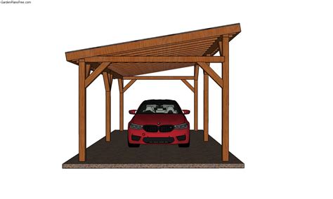 12×24 Lean to Carport – Free DIY Plans | Free Garden Plans - How to build garden projects