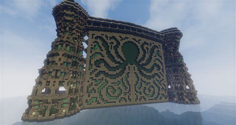 The grand entrance to my future water based city. | Idées minecraft ...