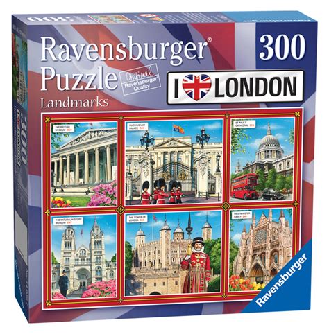 Royal Life London Landmarks – 300 Piece Puzzle. Tower of London. Westminster Abbey. St Paul's ...