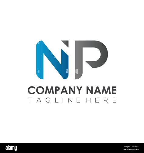 Initial Letter NP Logo Design Vector Template. Creative Abstract NP Letter Logo Design Stock ...