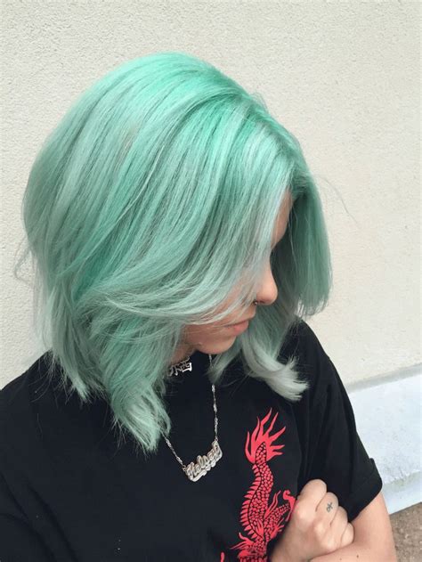 Green Pastel Hair Color