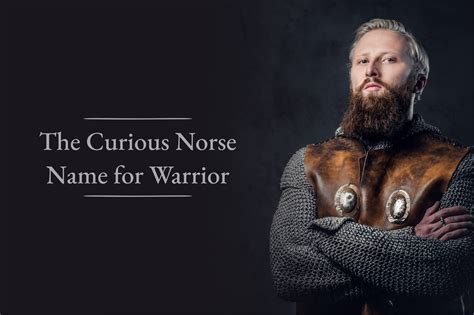 The Curious Norse Name for Warrior - Viking Style