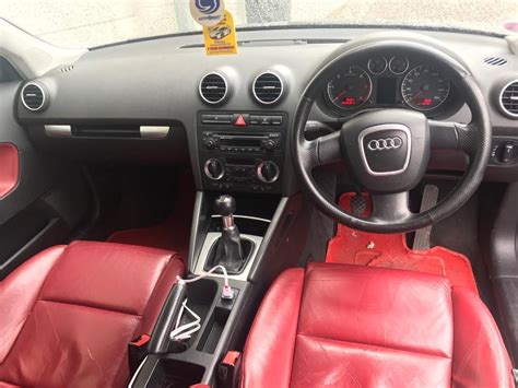 Audi A3 sportback red leather interior | in Albany Road, Cardiff | Gumtree