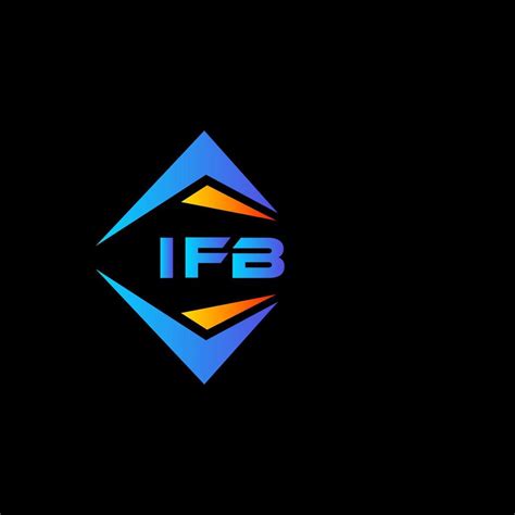 IFB abstract technology logo design on white background. IFB creative initials letter logo ...