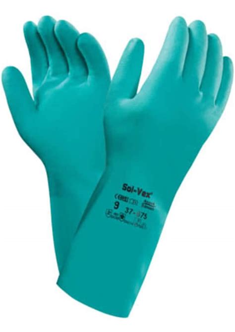 Ansell Edmont Solvex Disposable Green Nitrile Chemical Resistant Gloves | Fisher Scientific