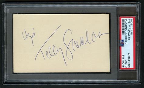 Telly Savalas signed autograph auto Vintage 3x5 Kojack & Dirty Dozen PSA Slabbed | eBay