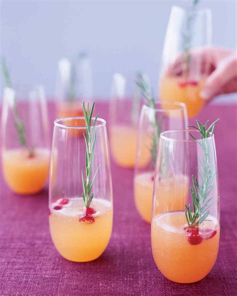 Holiday Champagne Cocktails | Martha Stewart