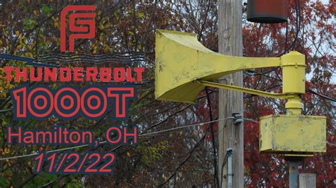 8RPM Thunderbolt 1000T Siren Test - Alert - Hamilton, OH - YouTube