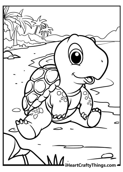 Turtle Coloring Pages | Coloring pages, Turtle coloring pages, Cartoon ...