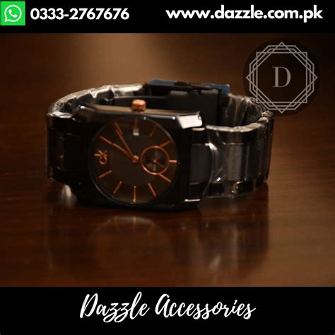 Ck Black Gents Watch - Dazzle Accessories