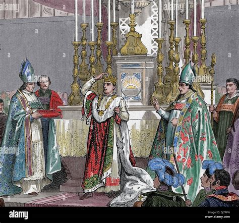 Napoleon Bonaparte (1769-1821). The Coronation of Napoleon Stock Photo: 62866461 - Alamy