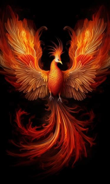 Premium AI Image | The phoenix is a symbol of the fire and the fire.