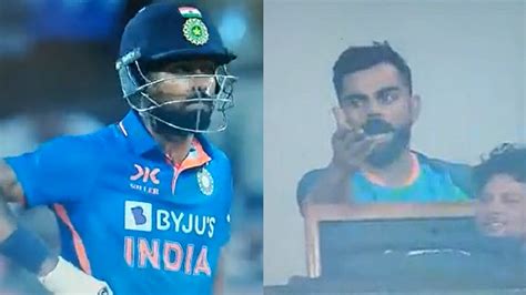 WATCH: Virat Kohli reacts after Hardik Pandya fails to take advantage of free-hit during 1st IND ...